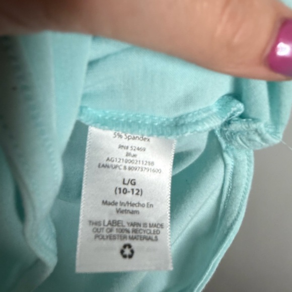 Athletic Works Mint Fitted Cap Sleeve T-Shirt - Picture 2 of 4